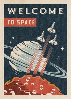 Vintage retro space