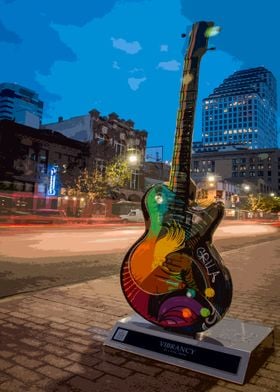 Austin Texas Guitar Art