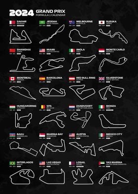 Season Calendar 2024 F1