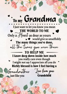 To My Grandma