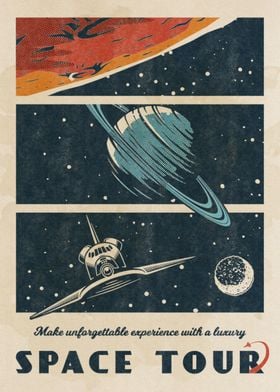 Vintage retro space