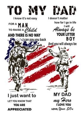 To My Dad Veteran Father 