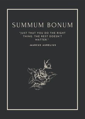 Summum Bonum Quotation