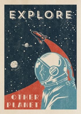 Vintage retro space