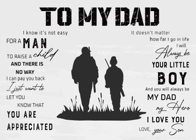 To My Dad Father and Son